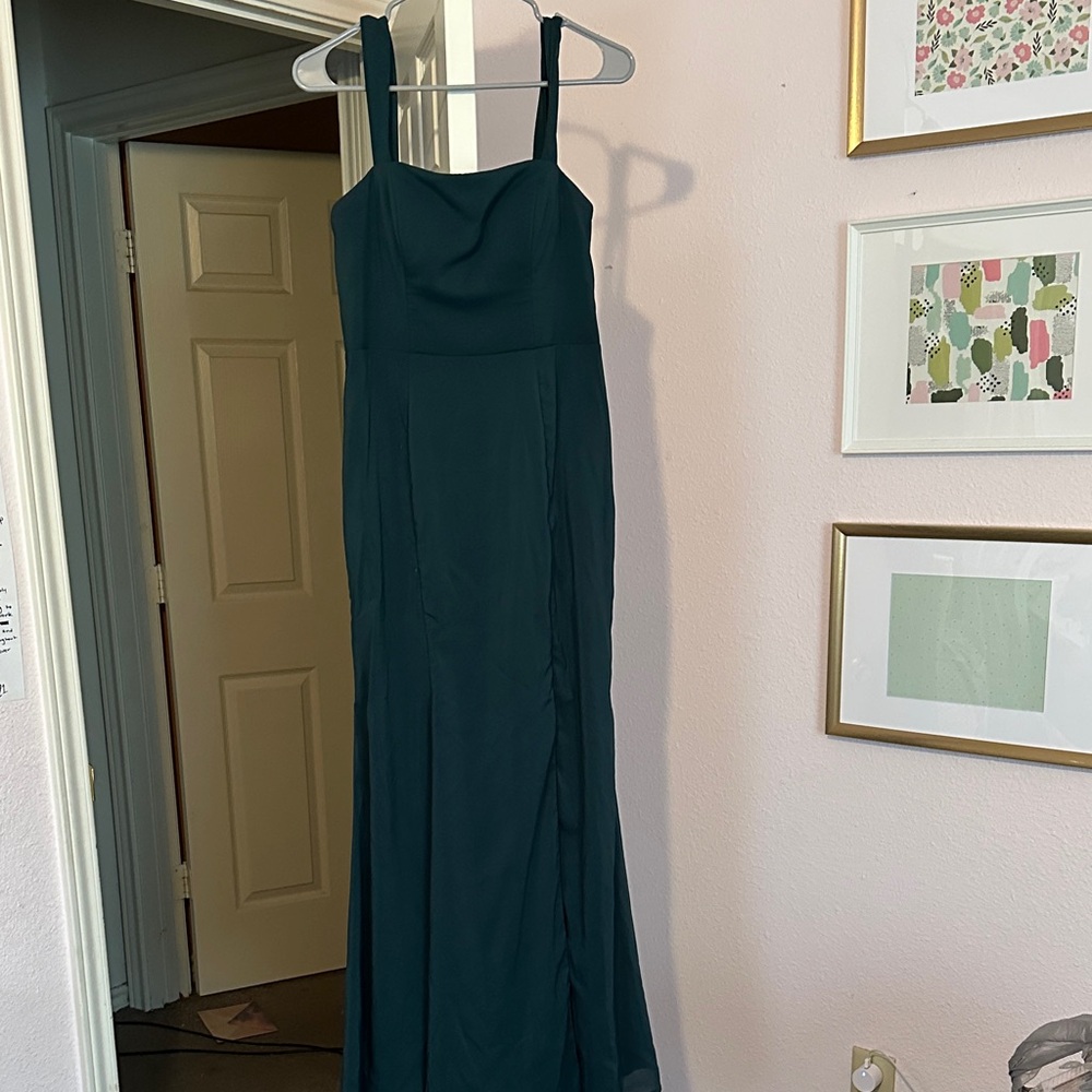 Azazie Dark Green Dress